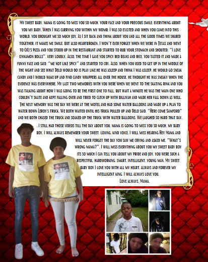 Homegoing Celebration Program Red