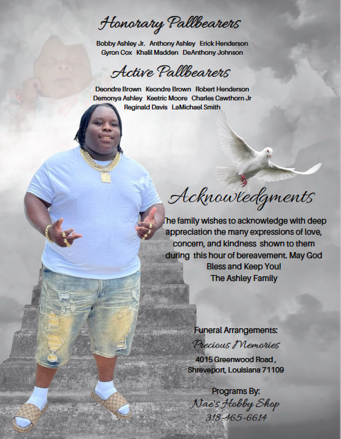Homegoing Celebration Program Black & Silver