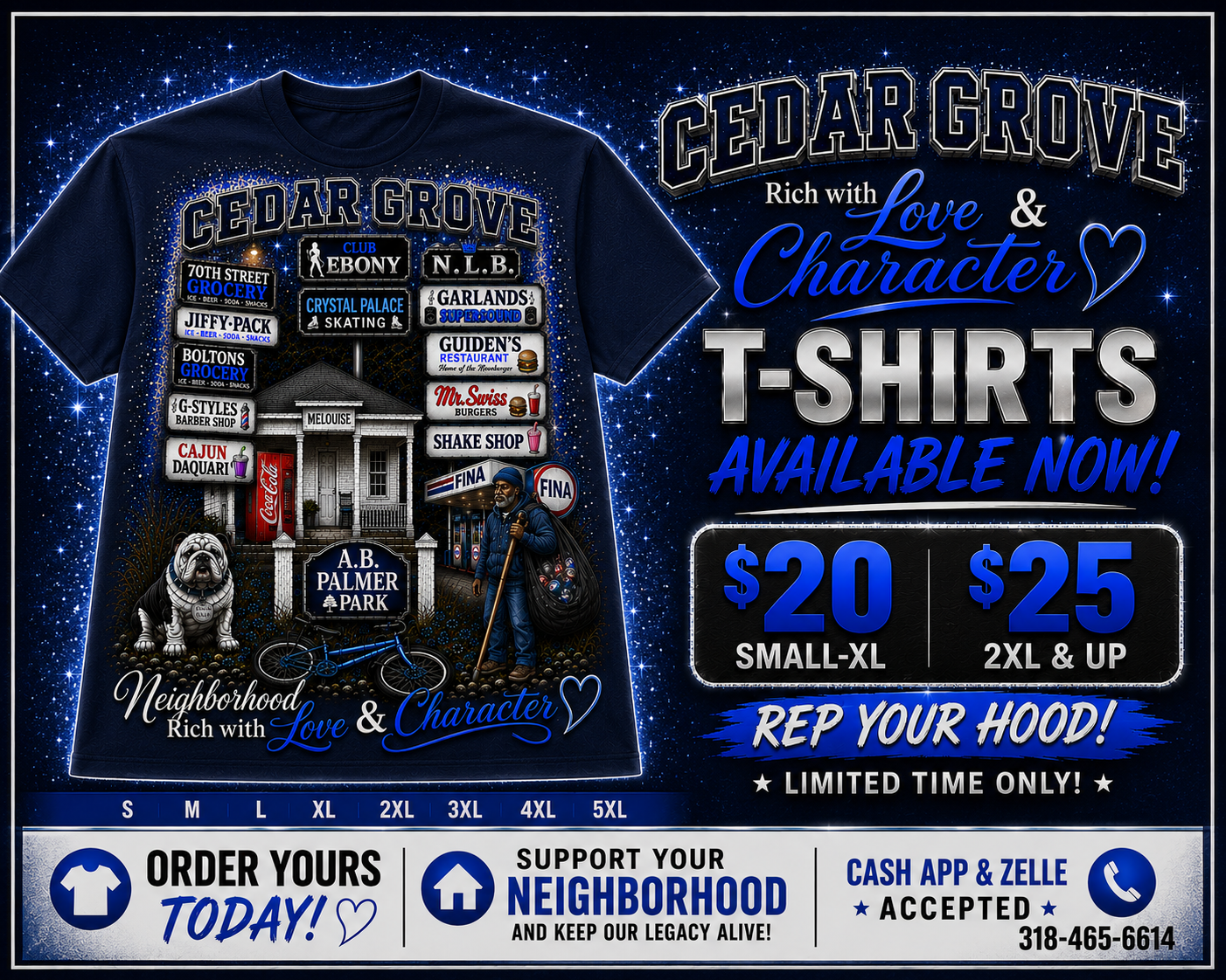 Cedar Grove Landmarks T'shirt