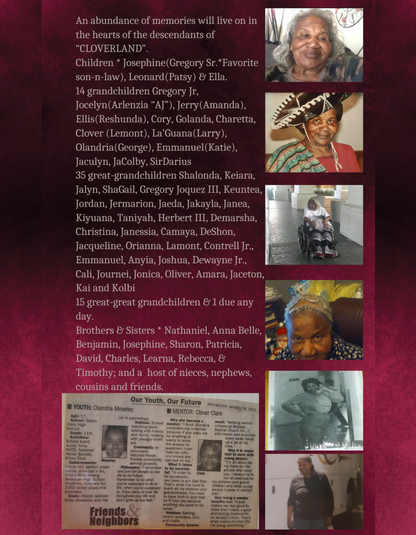 Homegoing Celebration Program