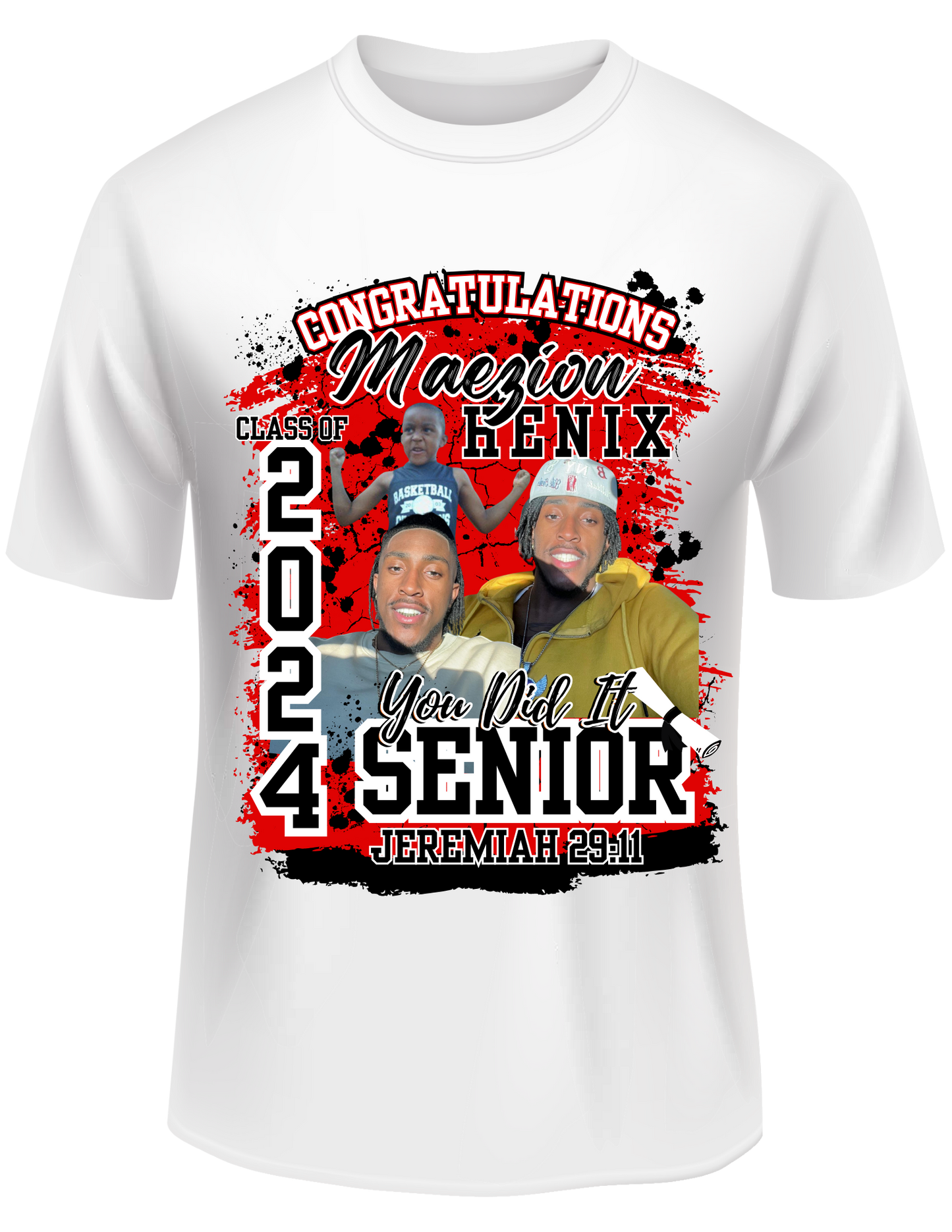 Exclusive Deal 10 Custom White for $155 Grad Tees