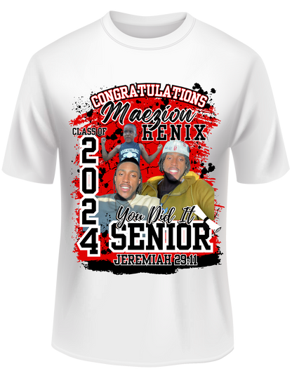 Exclusive Deal 10 Custom White for $155 Grad Tees