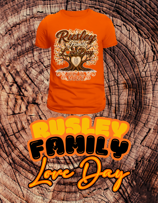 Rusley Family Love Day Tshirts