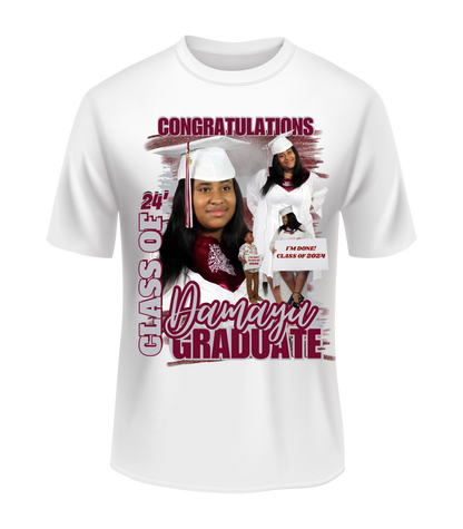Exclusive Deal 10 Custom White for $155 Grad Tees