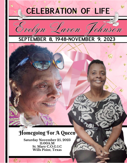 Homegoing Celebration Programs