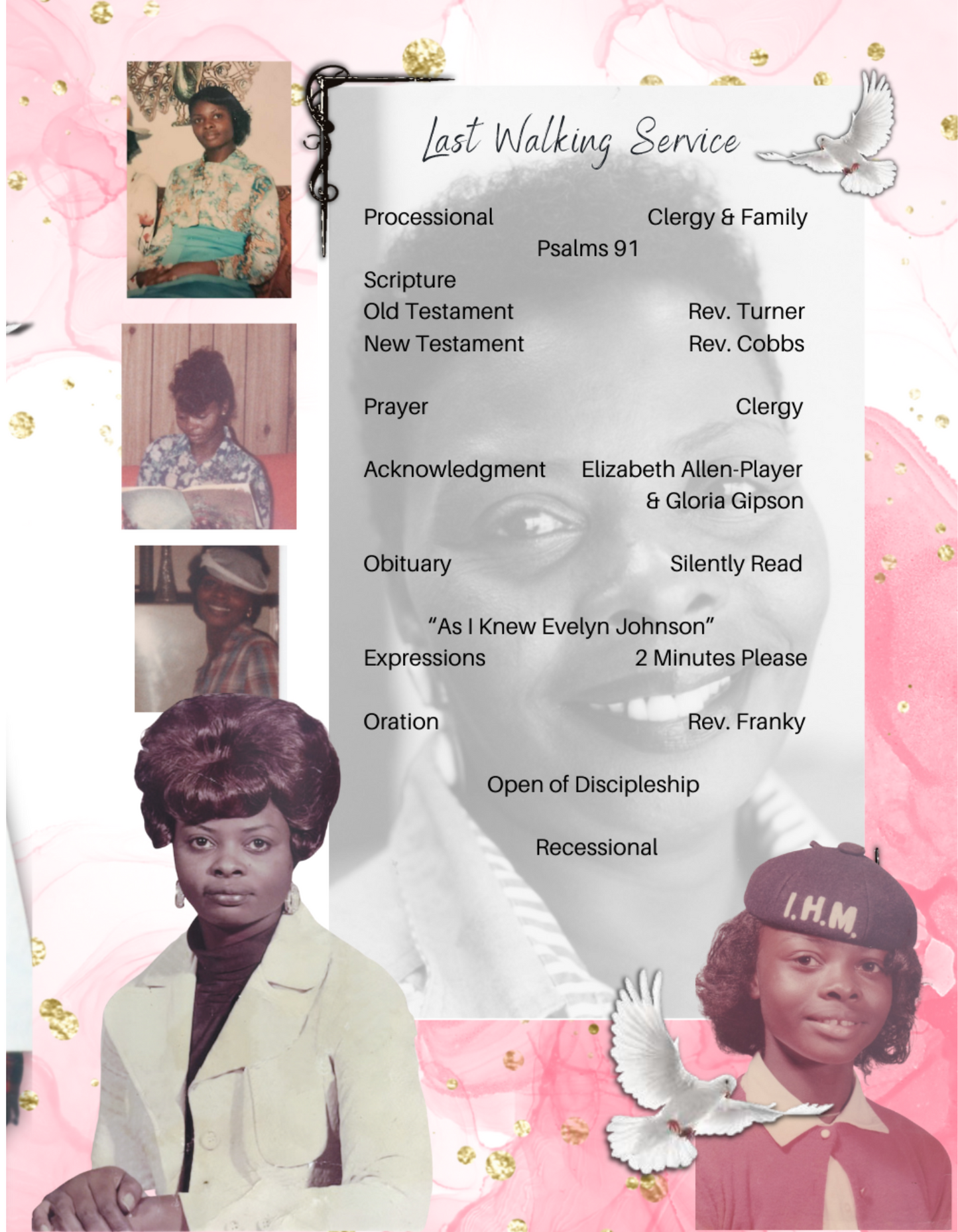 Homegoing Celebration Programs